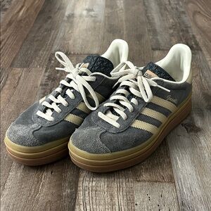Adidas Gray and Tan Women’s Sneakers